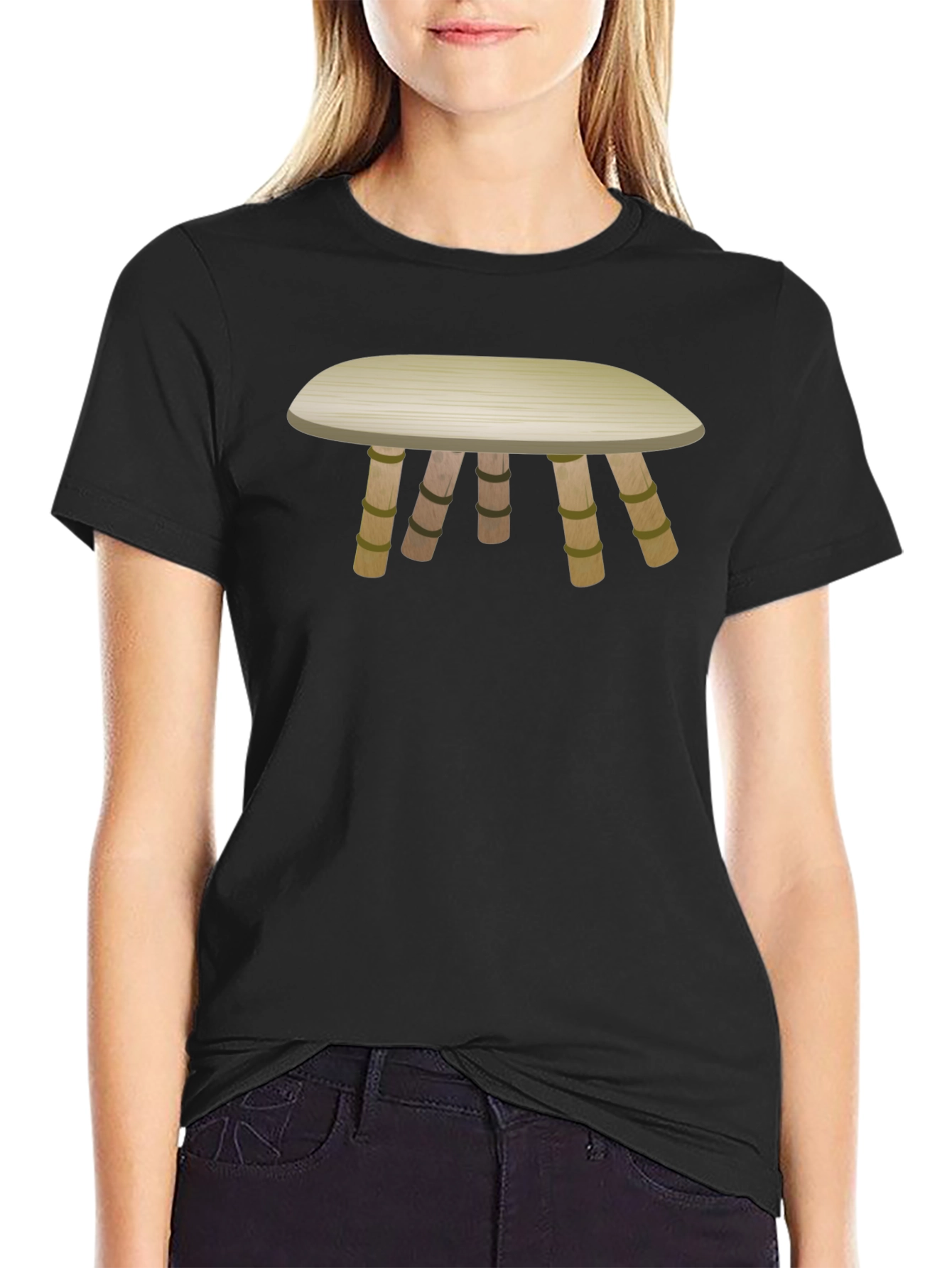Cartoon Style Table T-Shirt