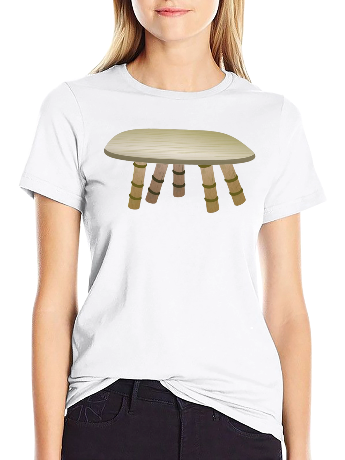 Cartoon Style Table T-Shirt