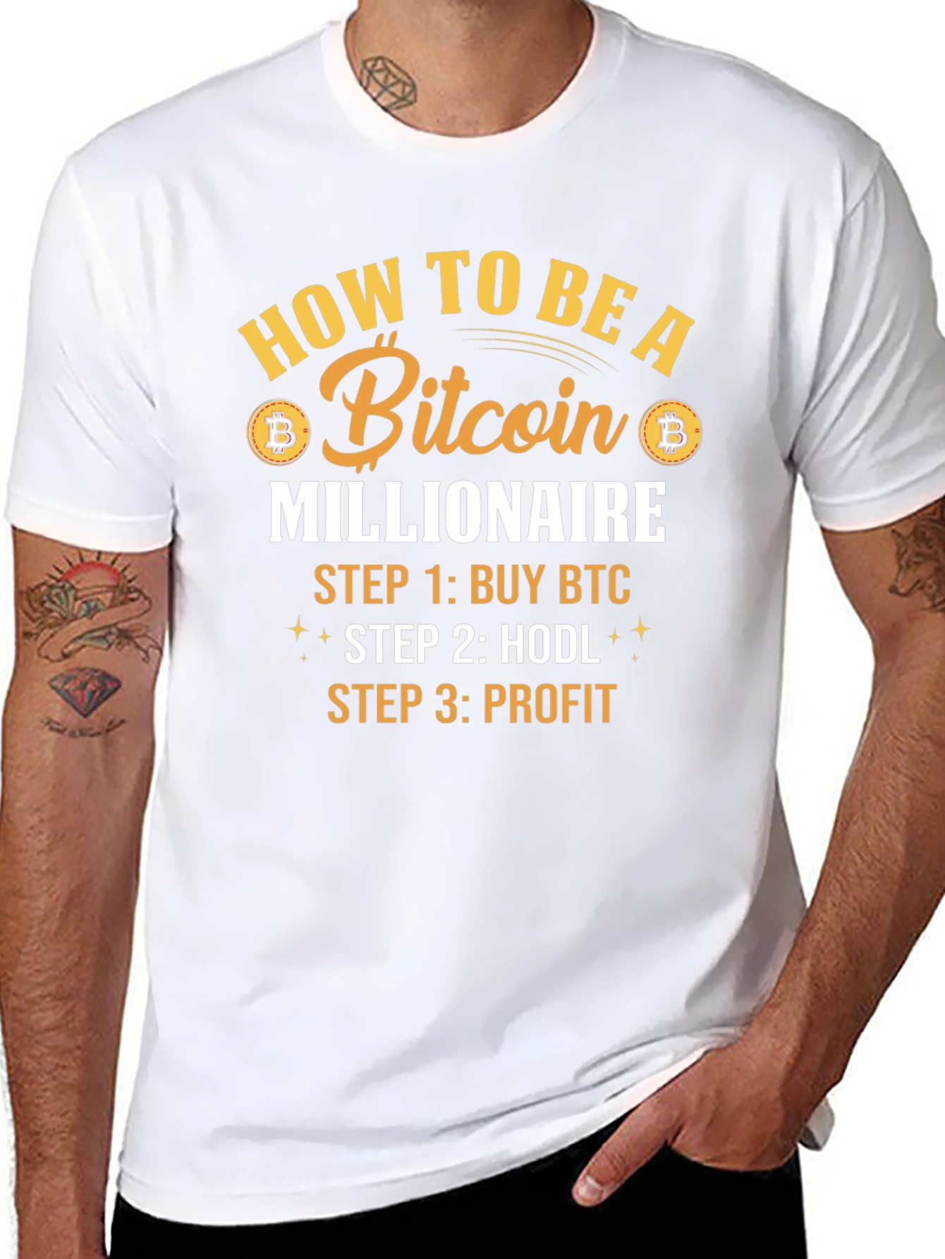 Bitcoin Millionaire T-Shirt - Crypto HODL Tee