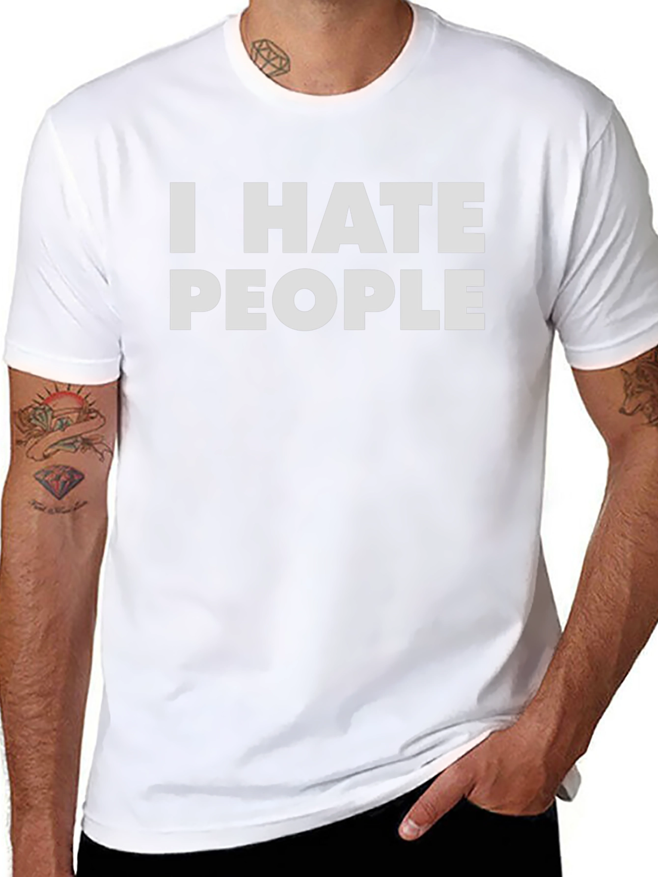 I Hate People Graphic T-Shirt - Anti-Social Tee