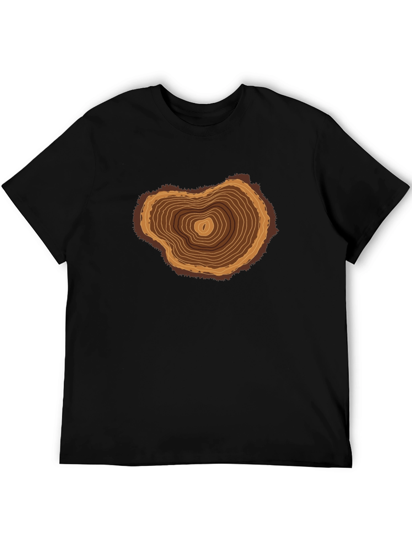 Tree Ring Graphic T-Shirt - Nature Inspired Tee