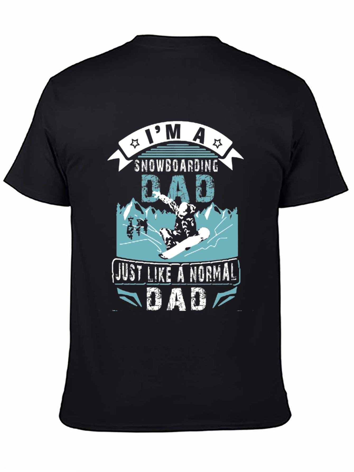 Snowboarding Dad T-Shirt - Cool Graphic Tee