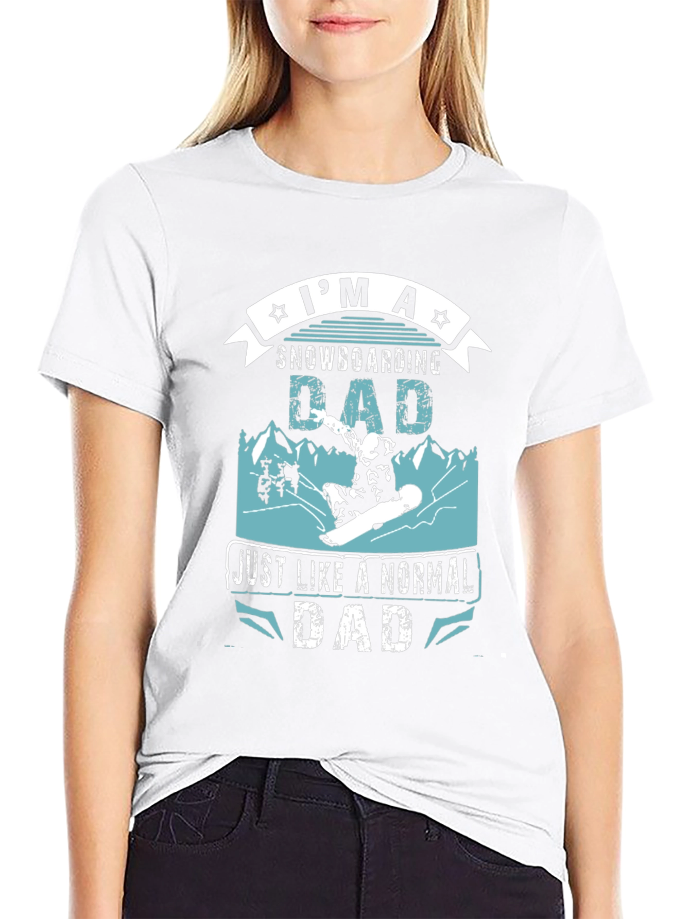 Snowboarding Dad T-Shirt - Cool Graphic Tee