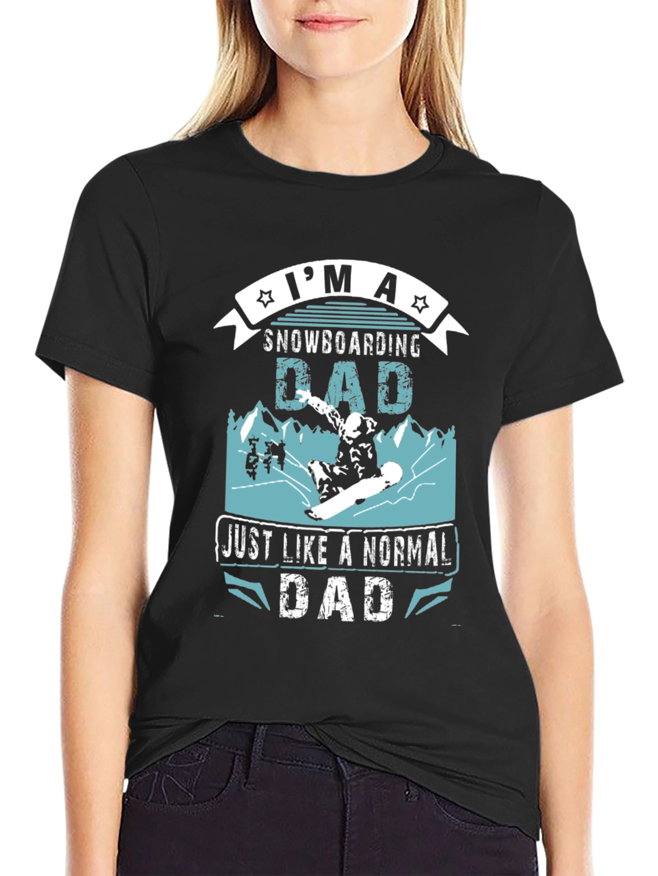 Snowboarding Dad T-Shirt - Cool Graphic Tee