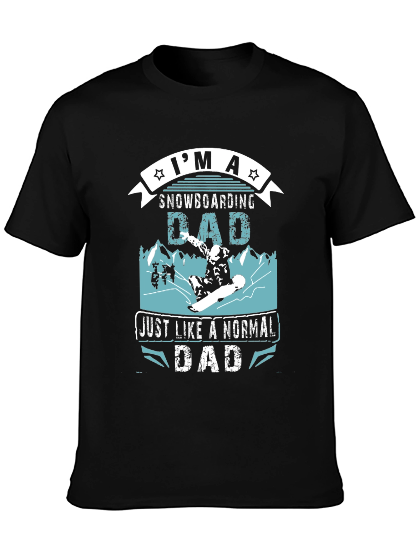 Snowboarding Dad T-Shirt - Cool Graphic Tee