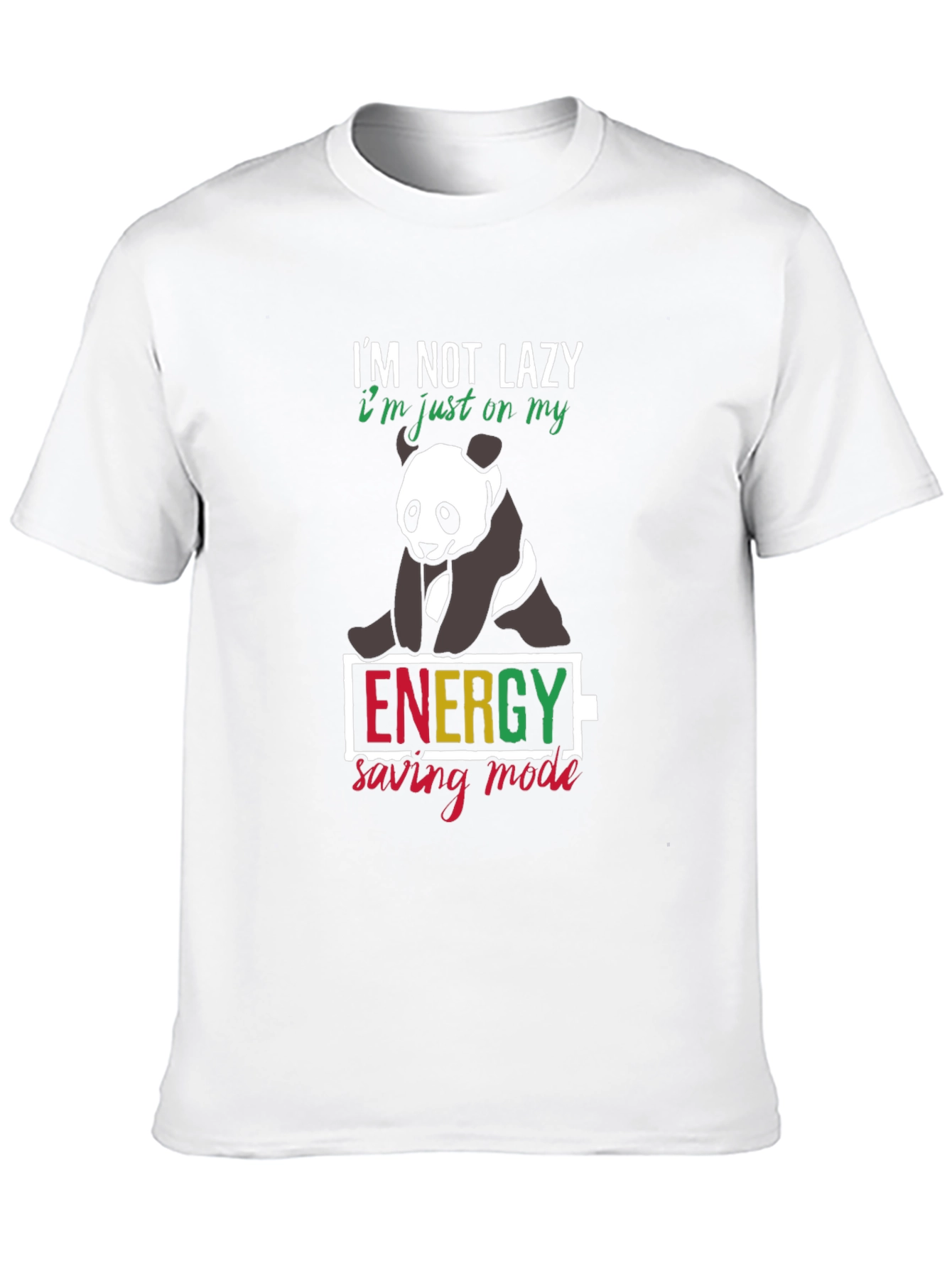 Lazy Panda Energy Saving Mode T-Shirt