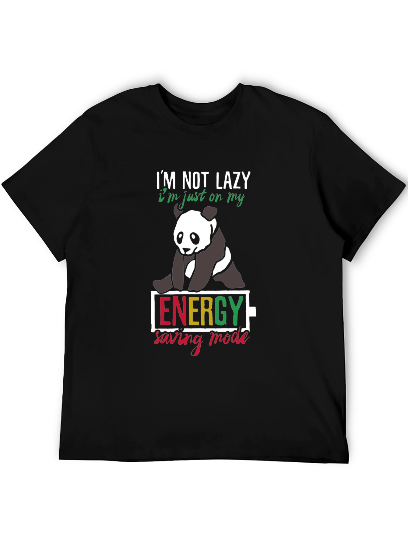 Lazy Panda Energy Saving Mode T-Shirt