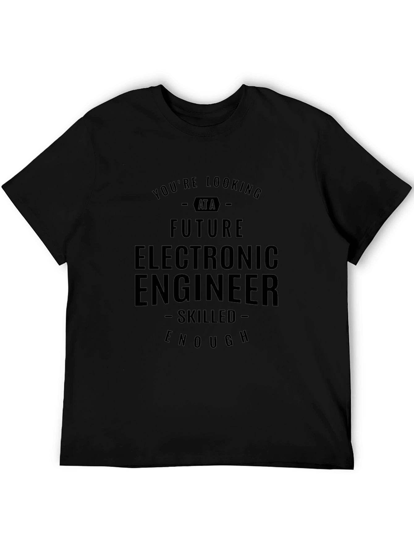 Future Electronic Engineer Black T-Shirt