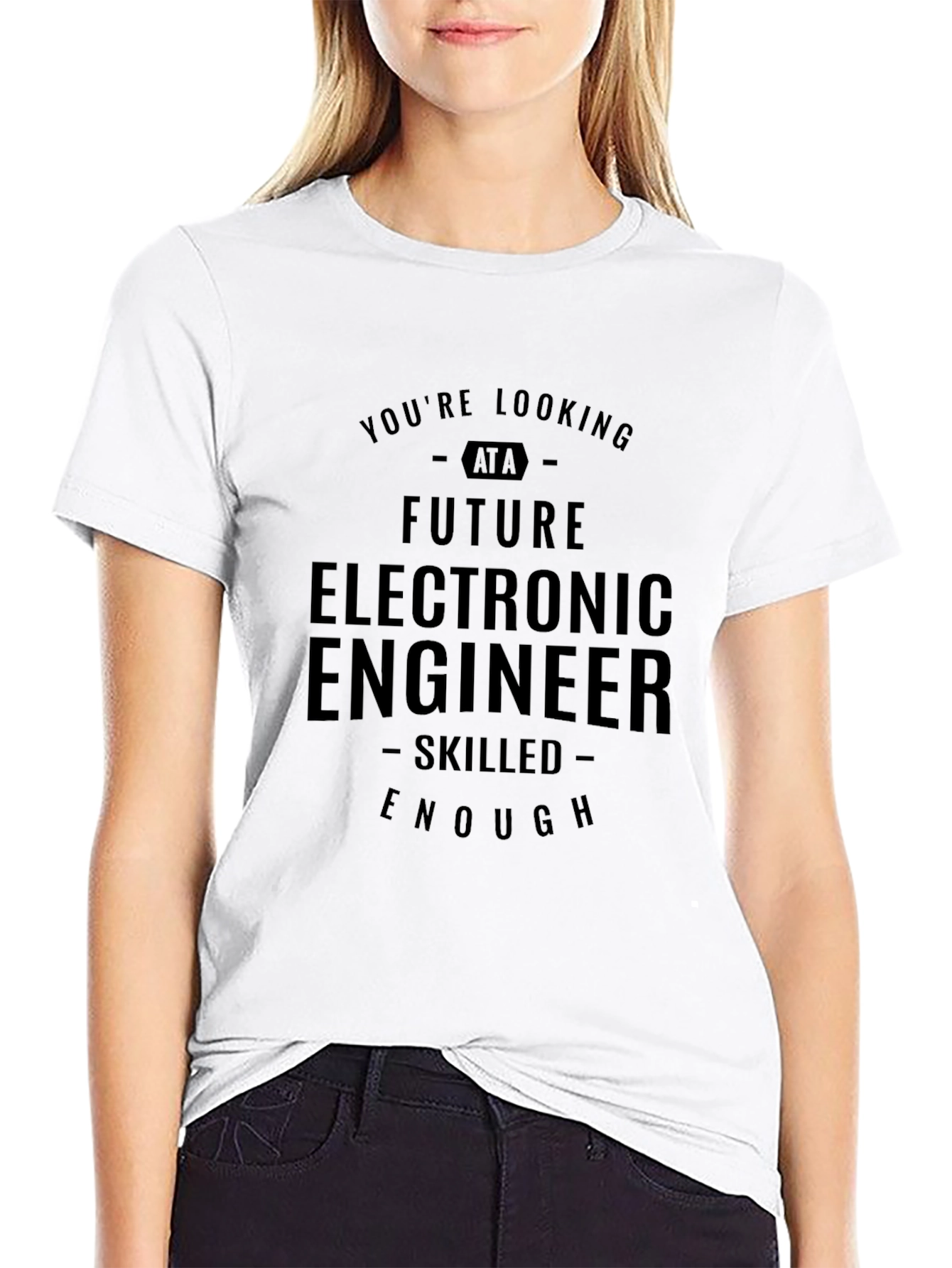 Future Electronic Engineer Black T-Shirt