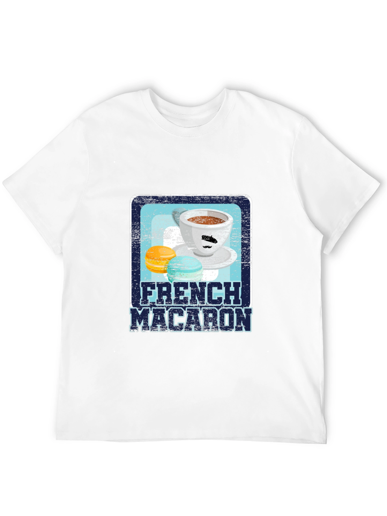 French Macaron Graphic Tee - Coffee Lovers Shirt