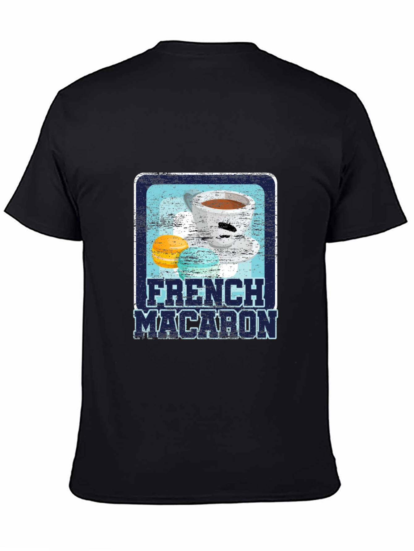 French Macaron Graphic Tee - Coffee Lovers Shirt
