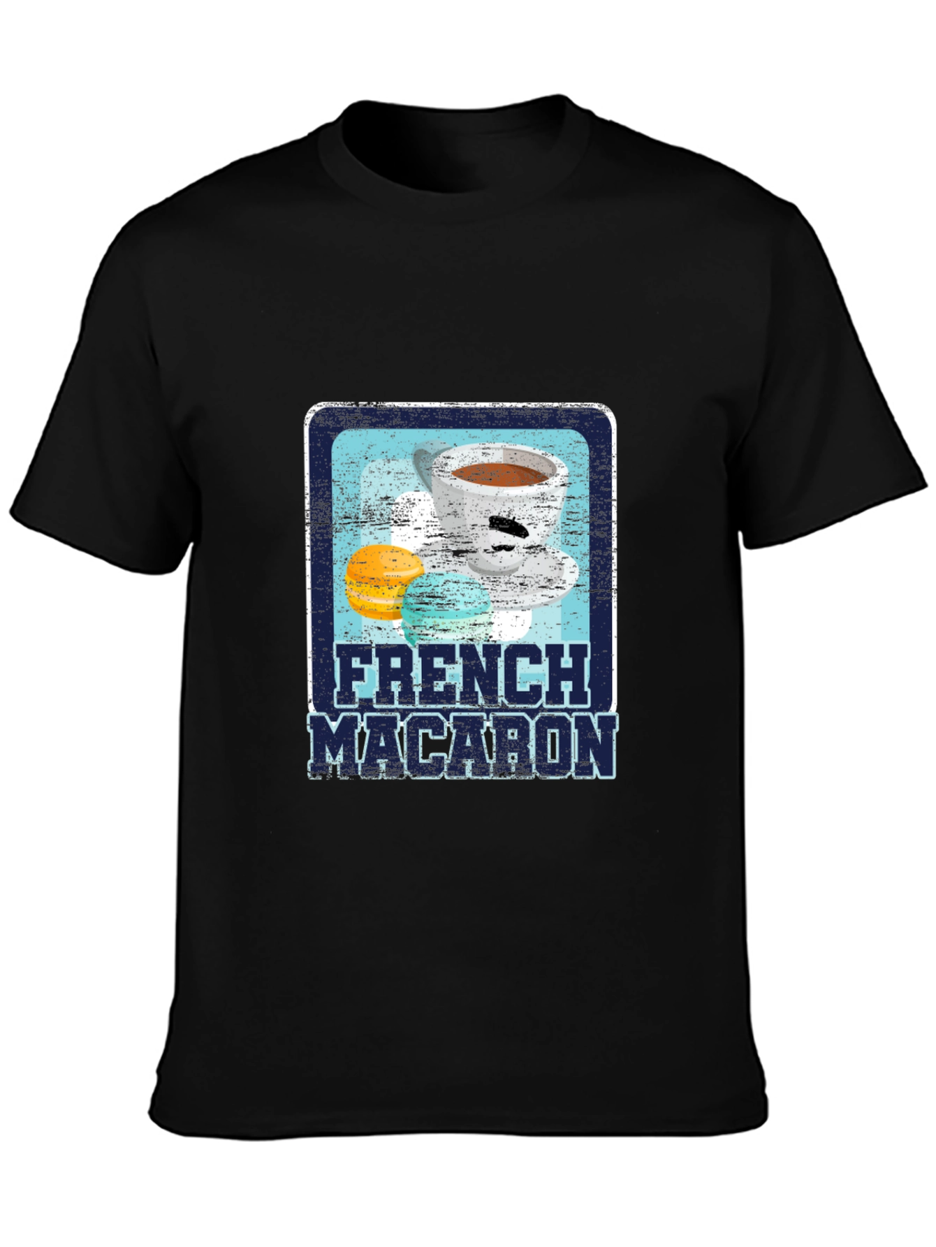 French Macaron Graphic Tee - Coffee Lovers Shirt