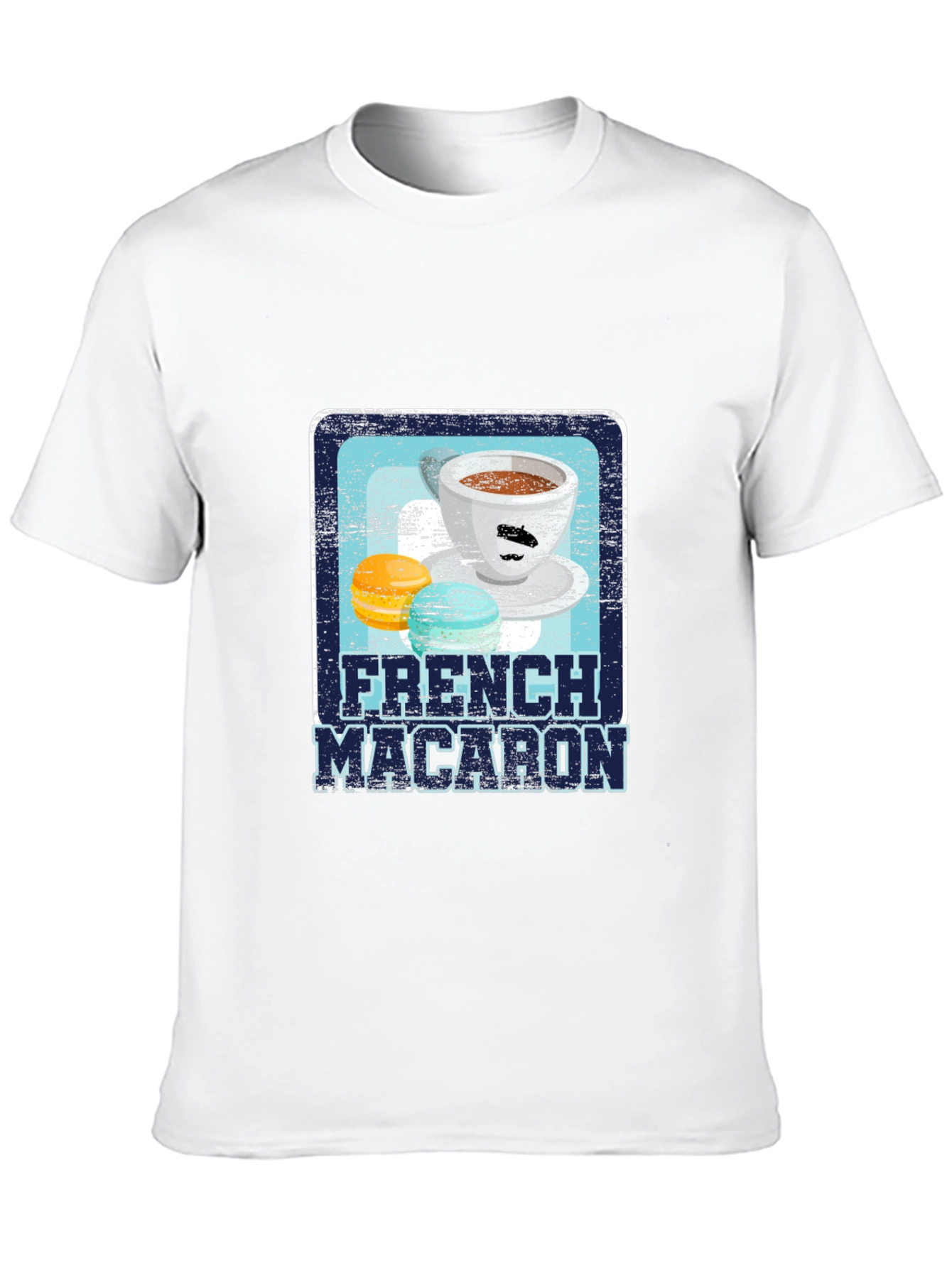 French Macaron Graphic Tee - Coffee Lovers Shirt