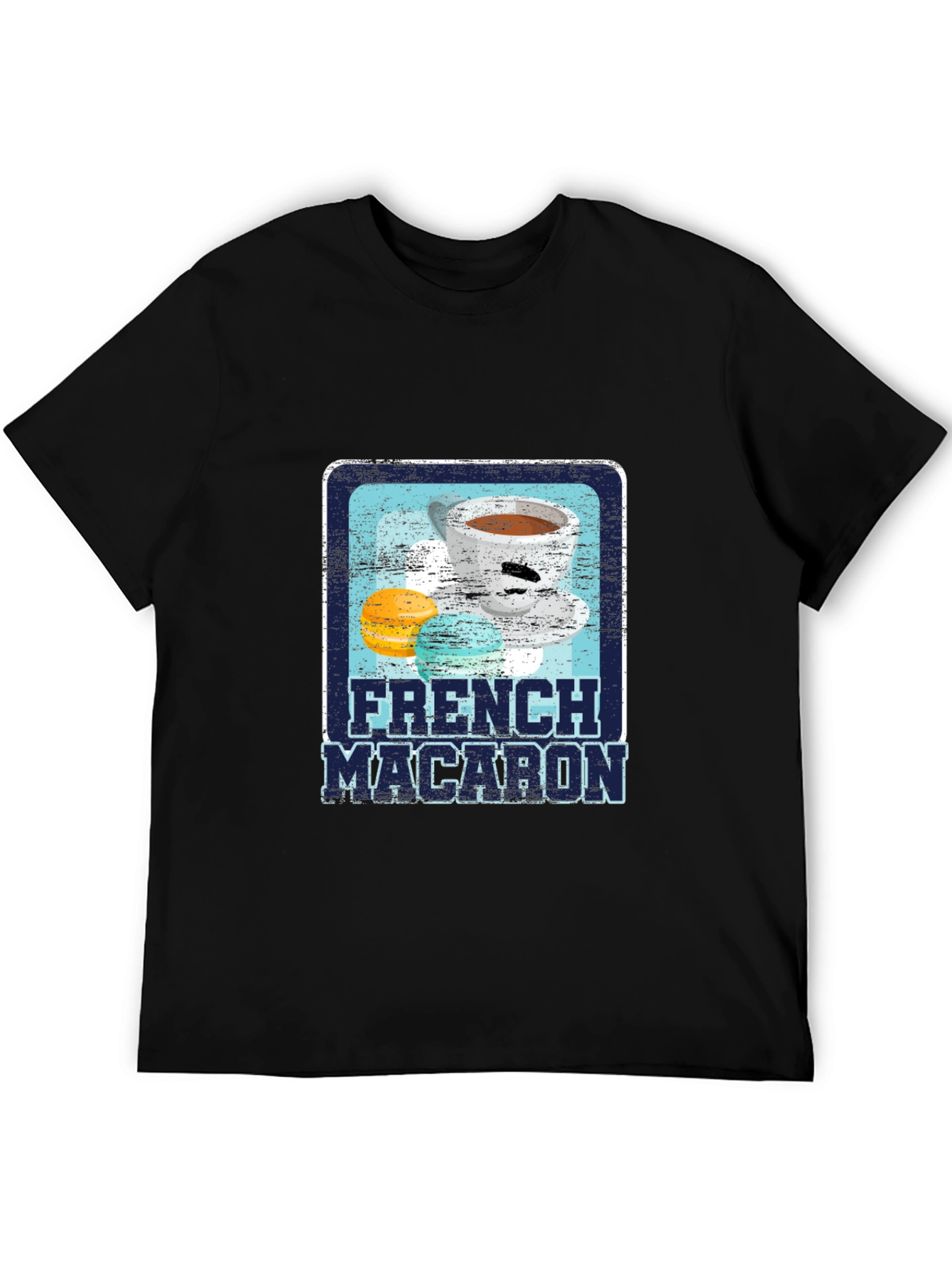 French Macaron Graphic Tee - Coffee Lovers Shirt