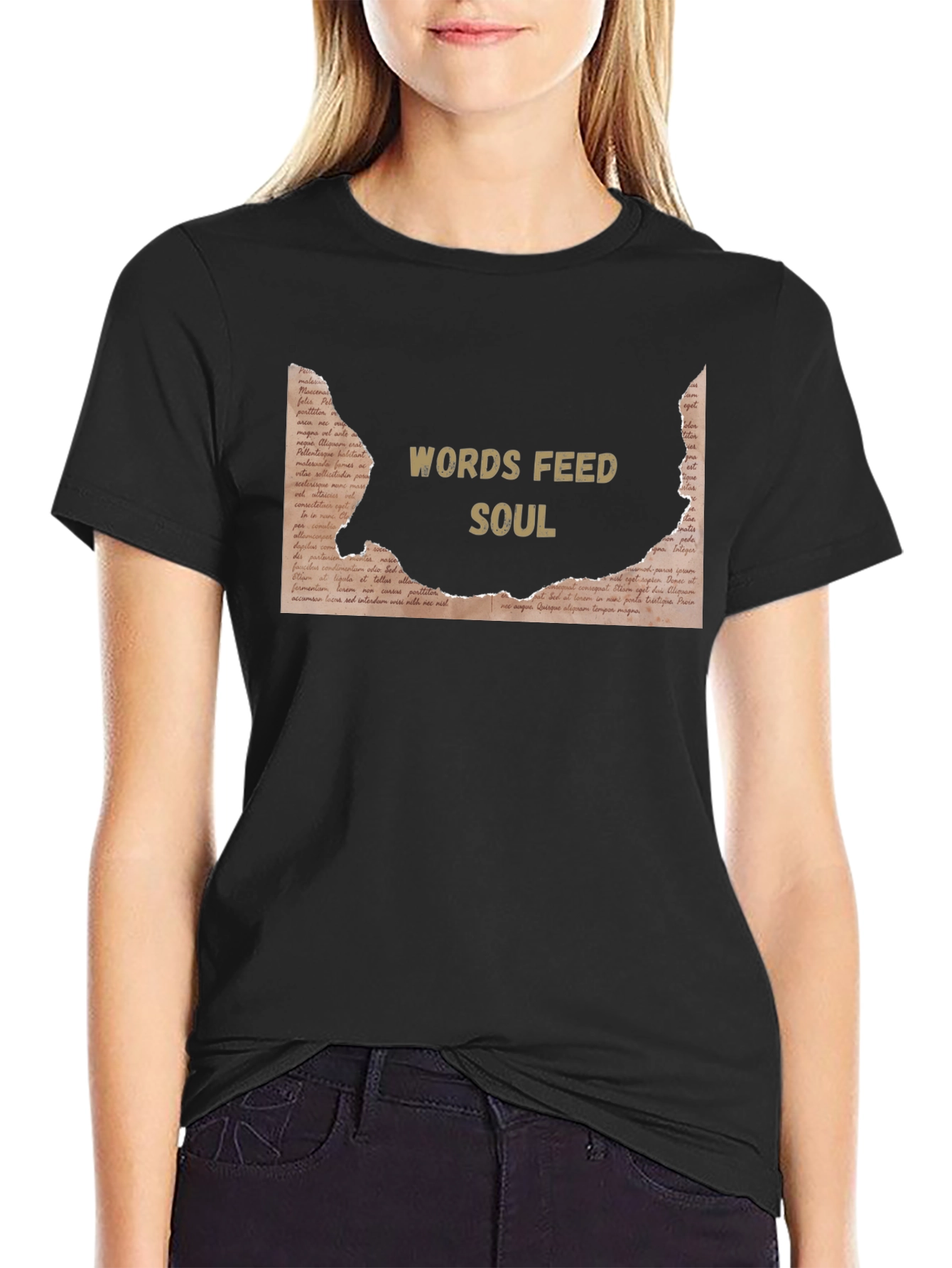 Words Feed Soul Graphic T-Shirt
