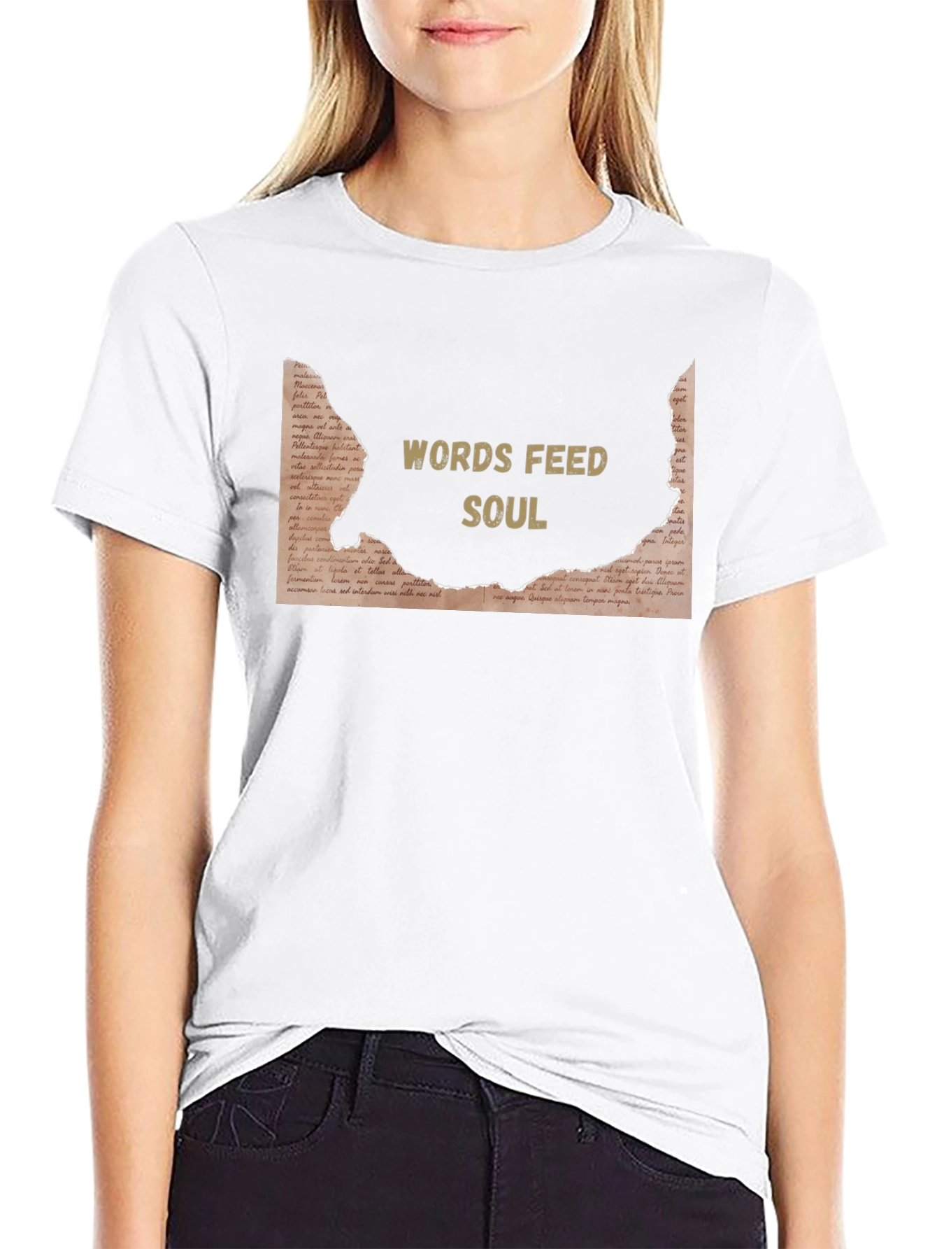 Words Feed Soul Graphic T-Shirt