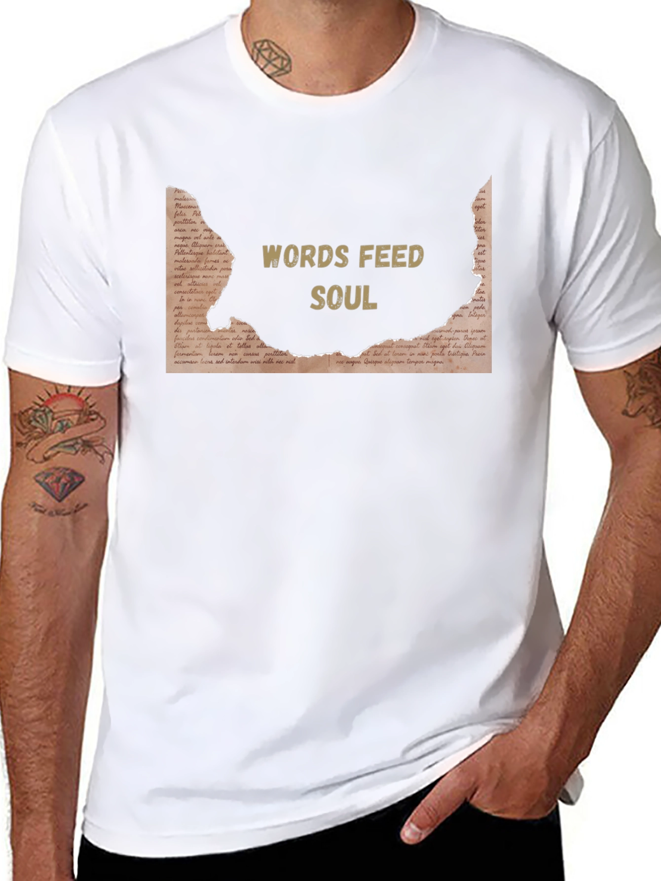 Words Feed Soul Graphic T-Shirt
