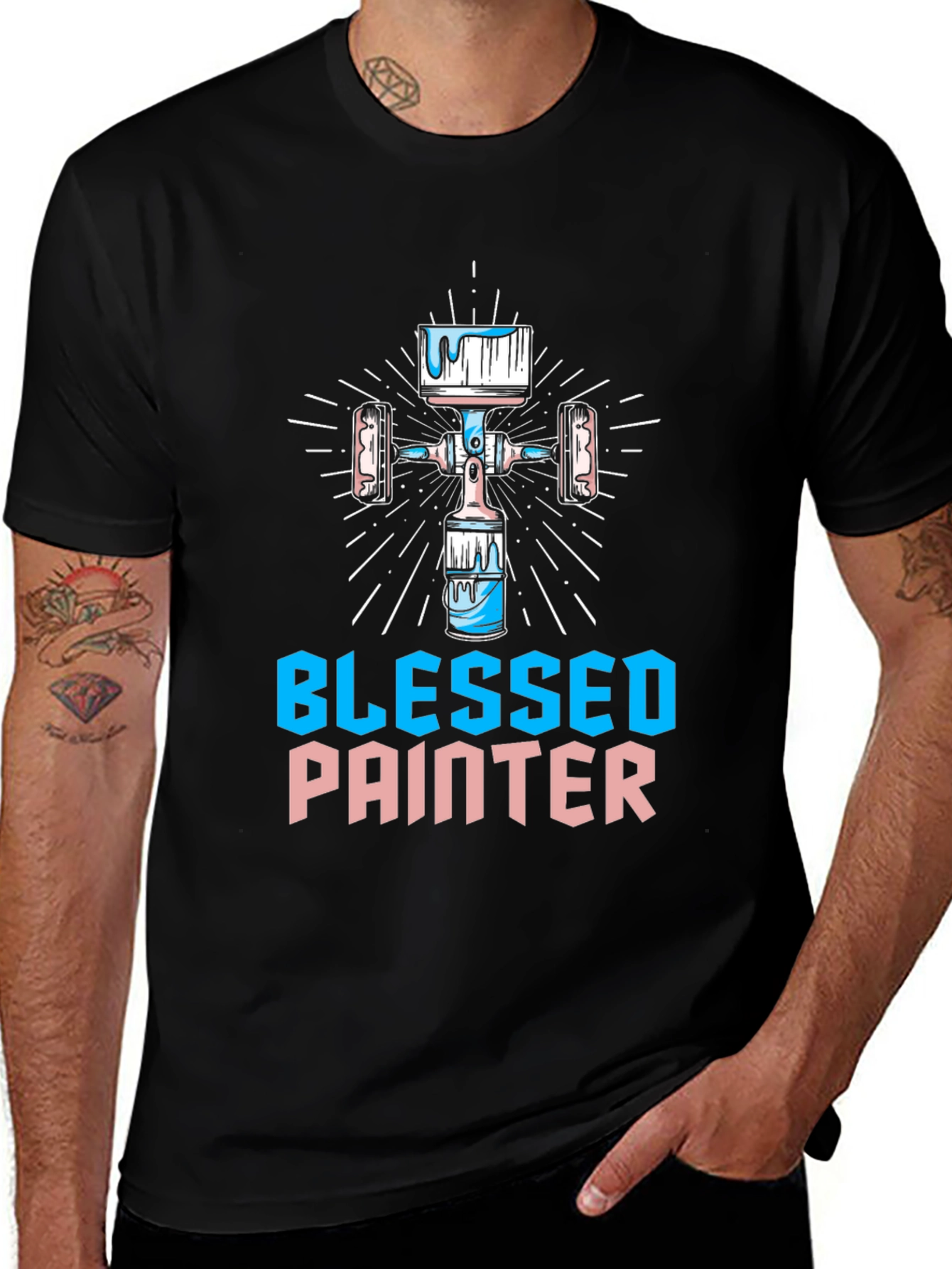 Blessed Painter T-Shirt - Artistic Design
