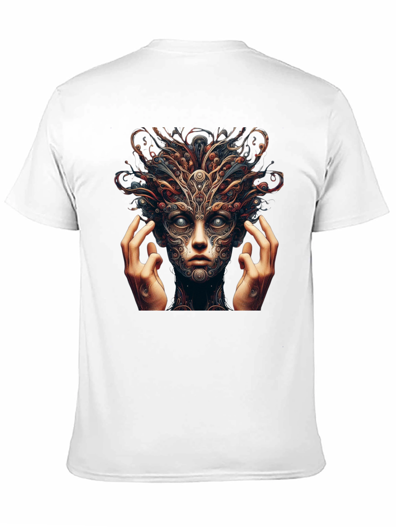Mystic Face Graphic Black T-Shirt