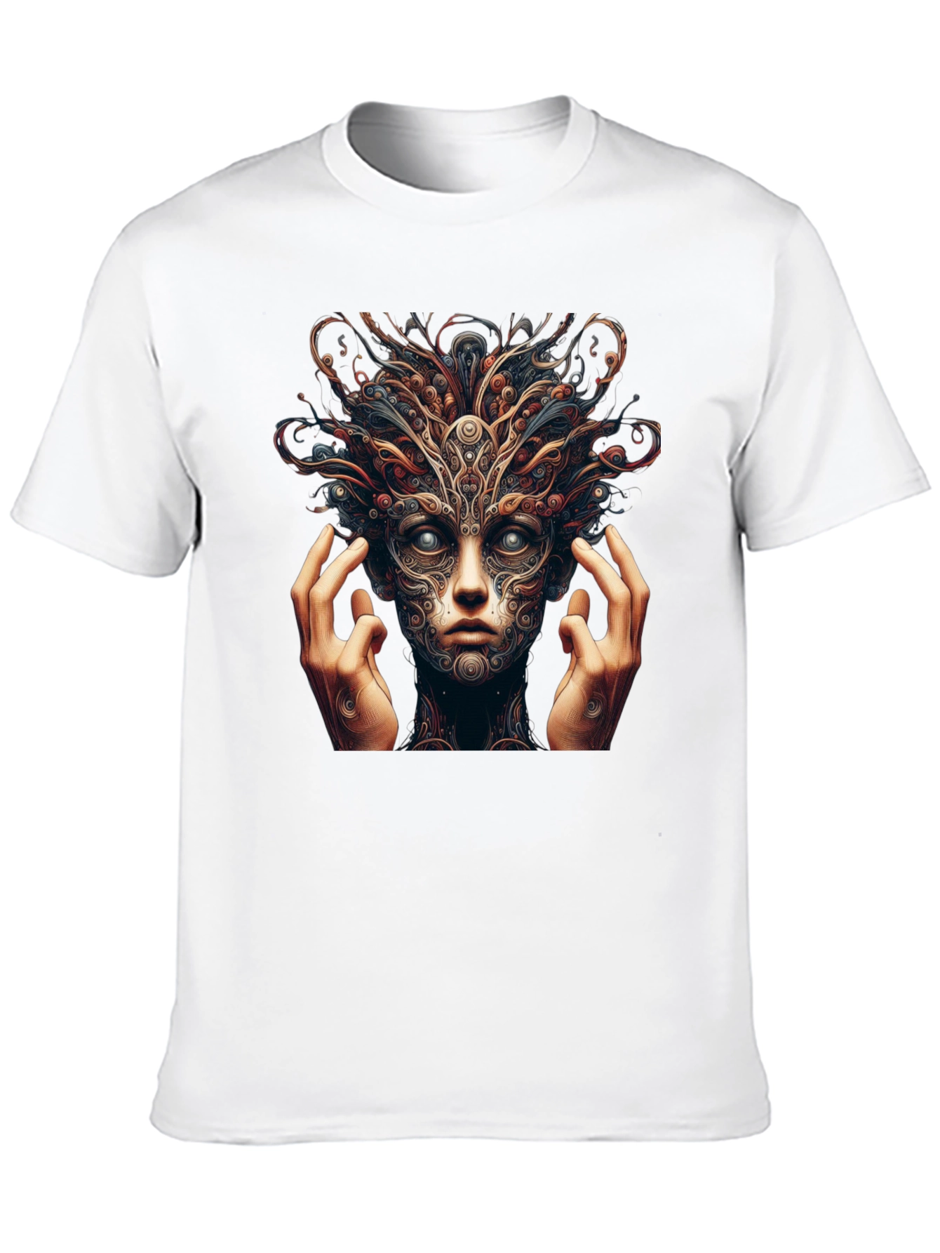 Mystic Face Graphic Black T-Shirt