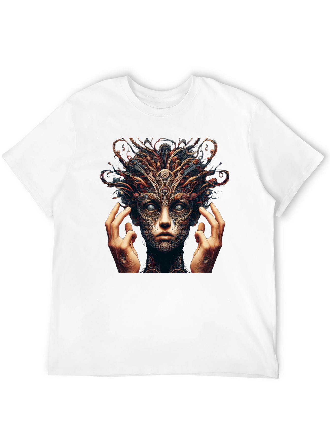 Mystic Face Graphic Black T-Shirt