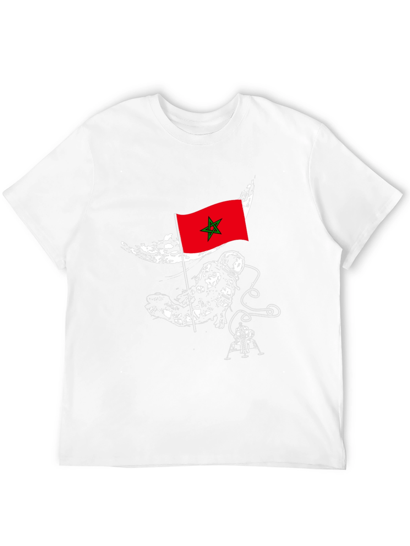 Morocco Astronaut T-Shirt - Space Exploration Tee