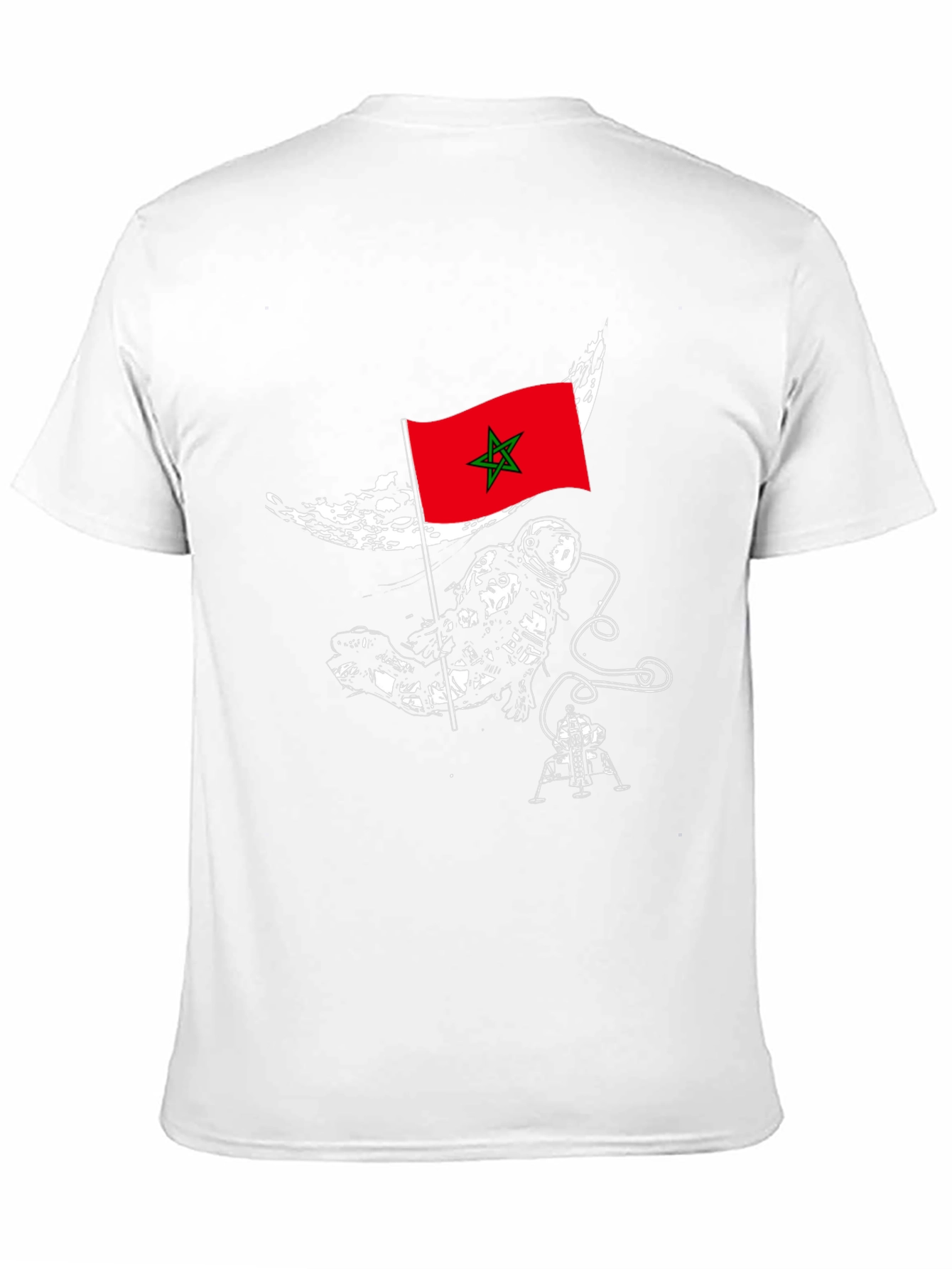 Morocco Astronaut T-Shirt - Space Exploration Tee