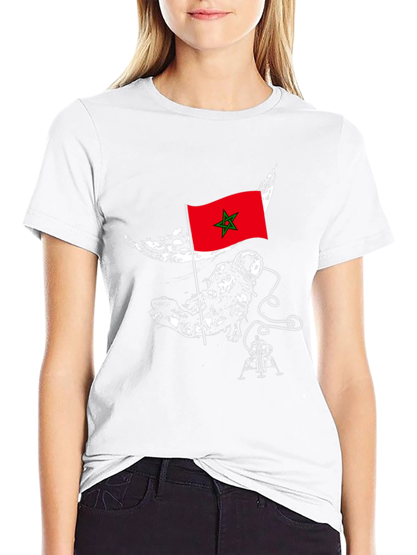 Morocco Astronaut T-Shirt - Space Exploration Tee