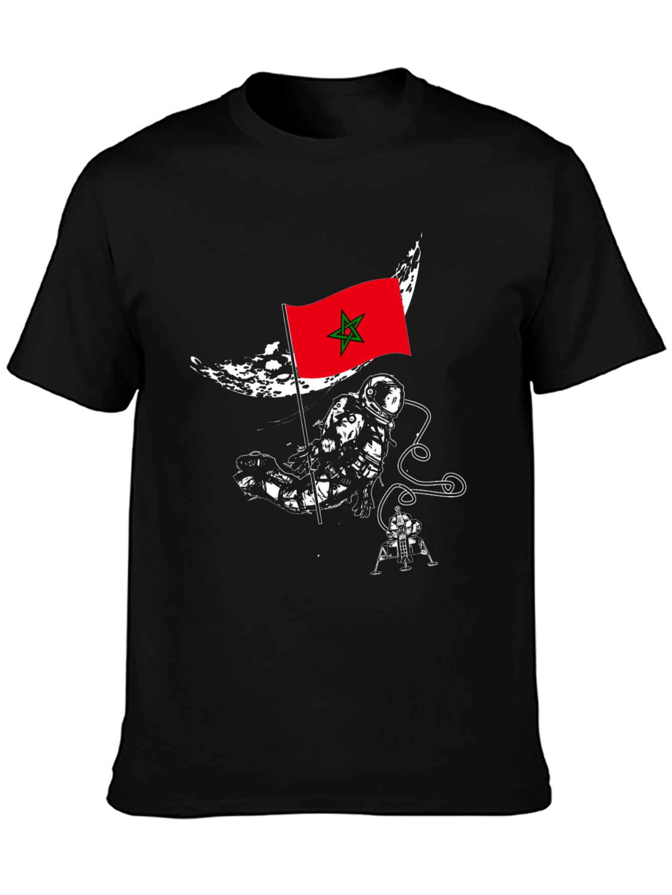 Morocco Astronaut T-Shirt - Space Exploration Tee