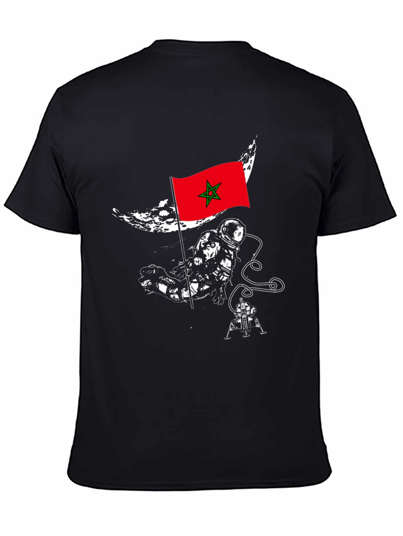 Morocco Astronaut T-Shirt - Space Exploration Tee