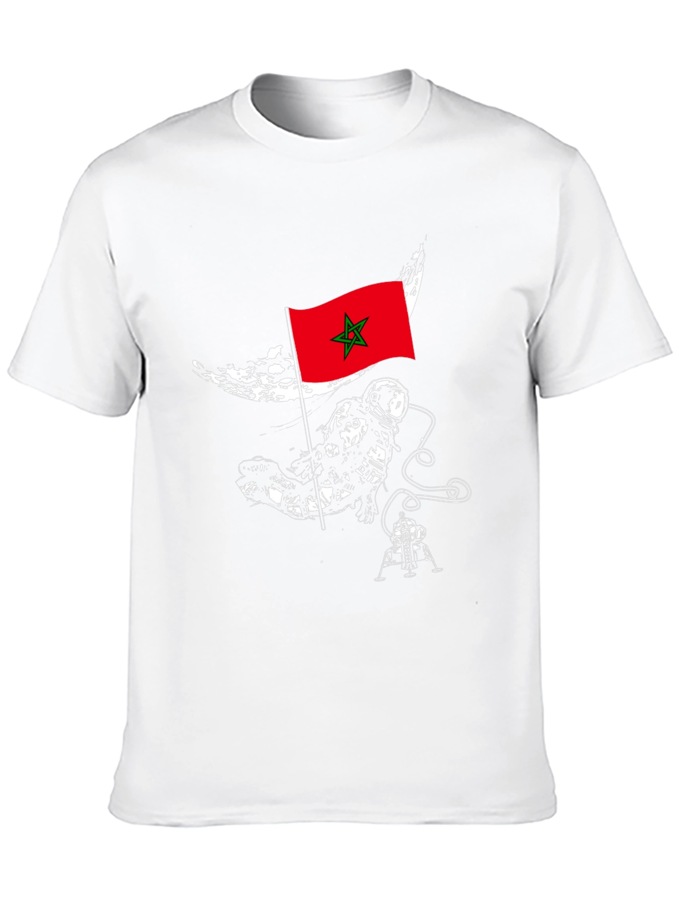 Morocco Astronaut T-Shirt - Space Exploration Tee