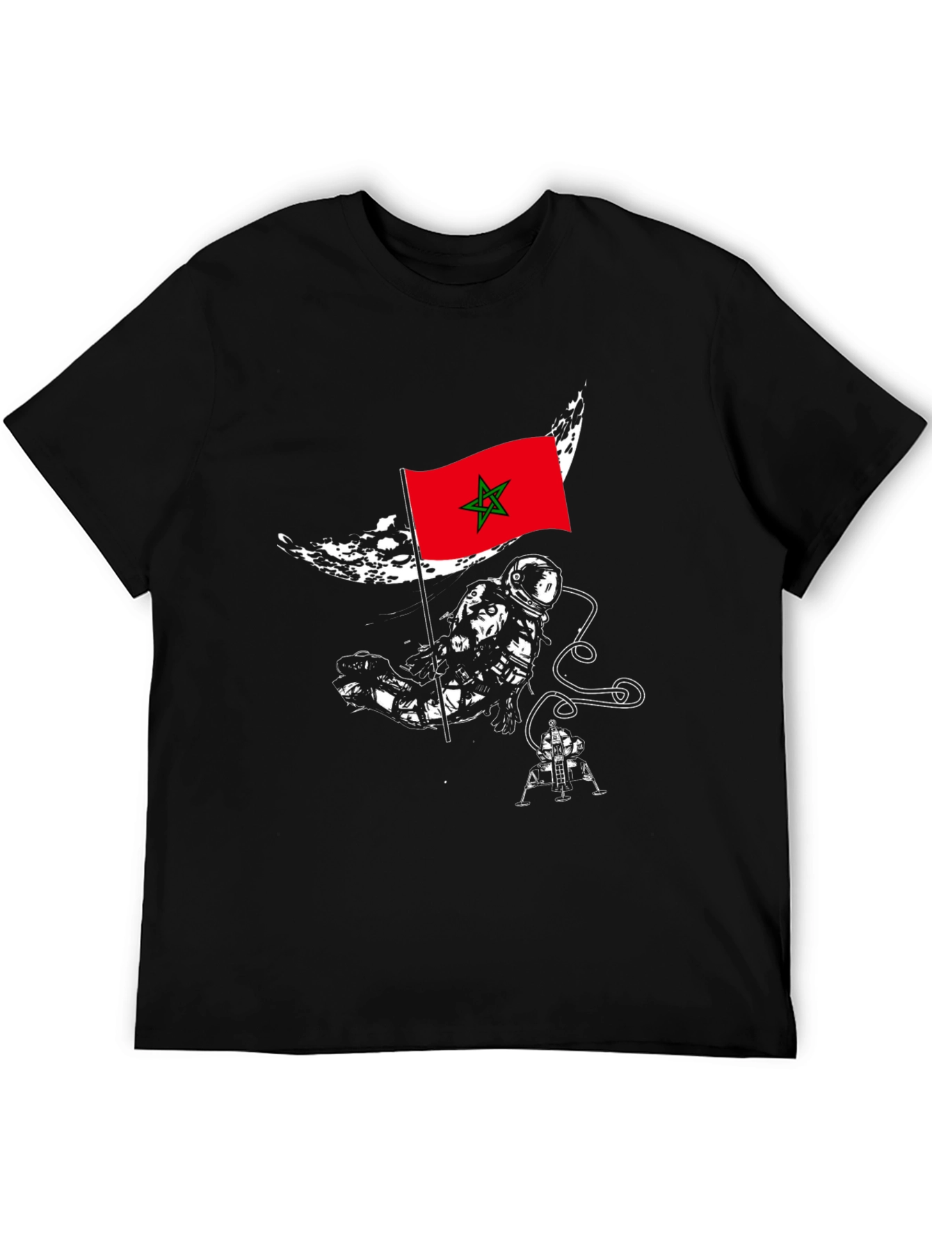 Morocco Astronaut T-Shirt - Space Exploration Tee
