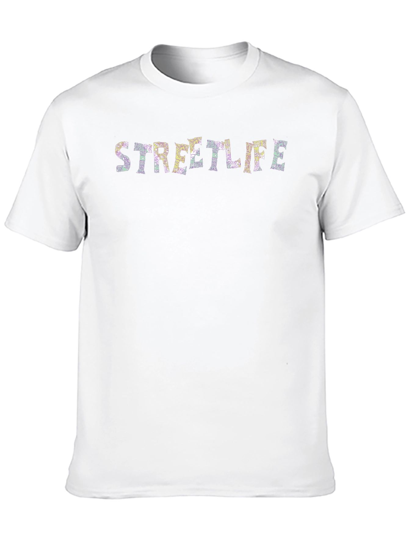 Streetlife Graphic Print Black T-Shirt