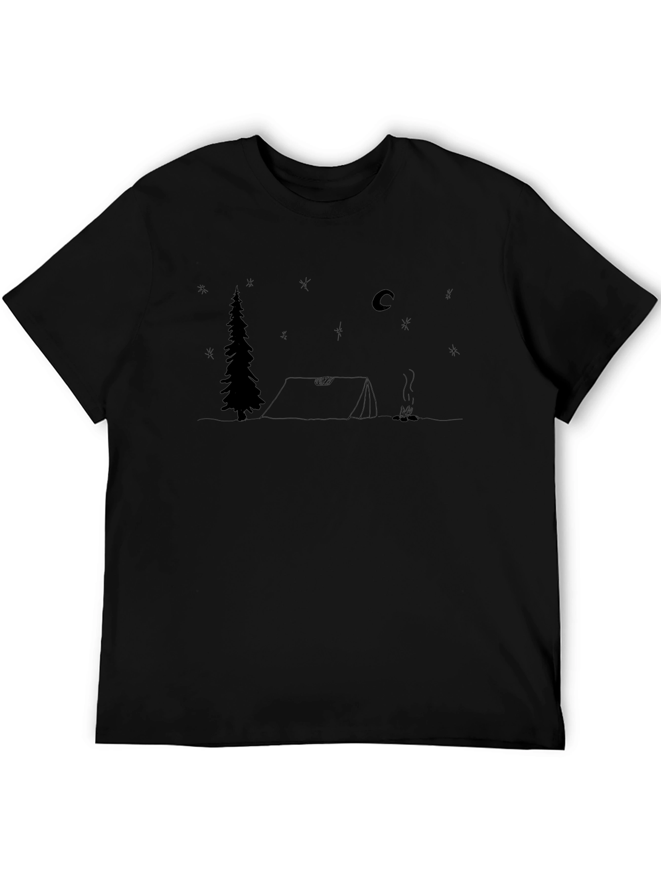Camping Scene T-Shirt - Outdoors Adventure Tee
