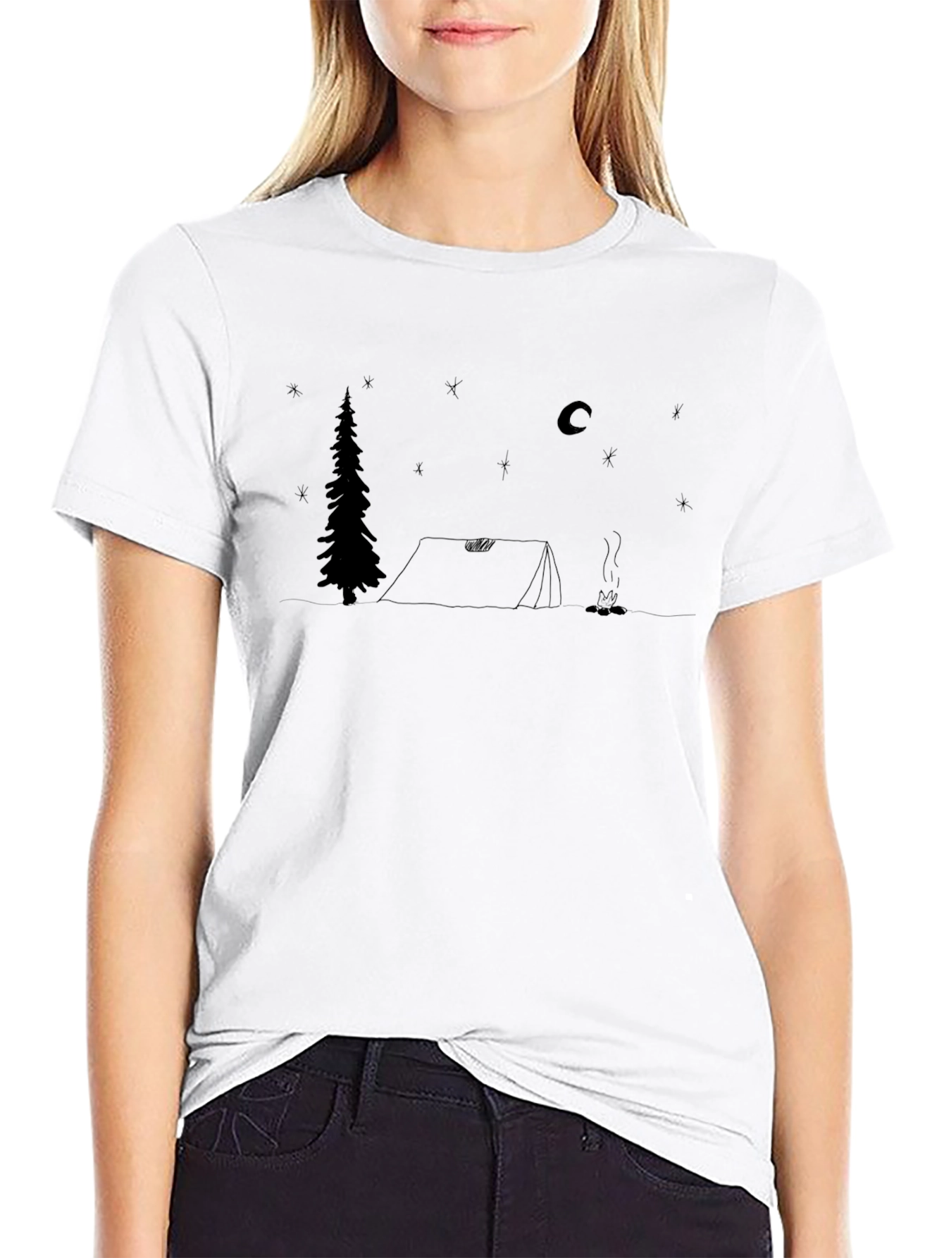 Camping Scene T-Shirt - Outdoors Adventure Tee