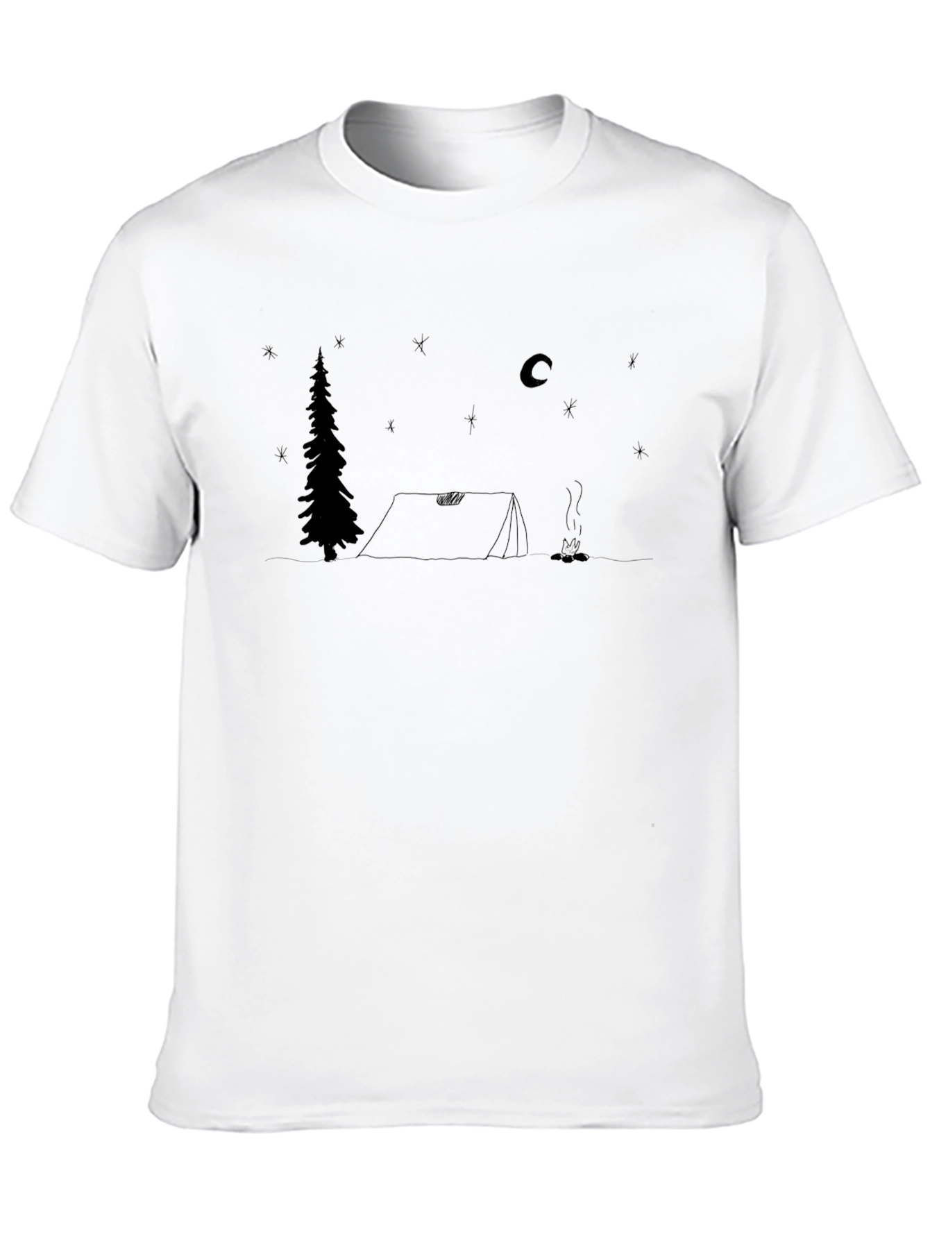 Camping Scene T-Shirt - Outdoors Adventure Tee