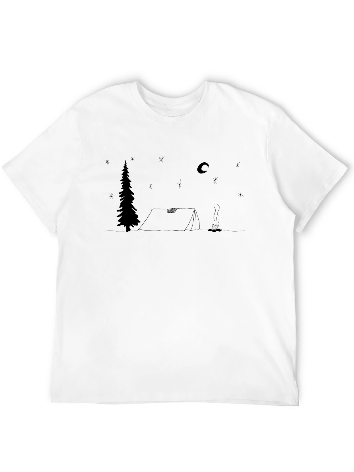 Camping Scene T-Shirt - Outdoors Adventure Tee