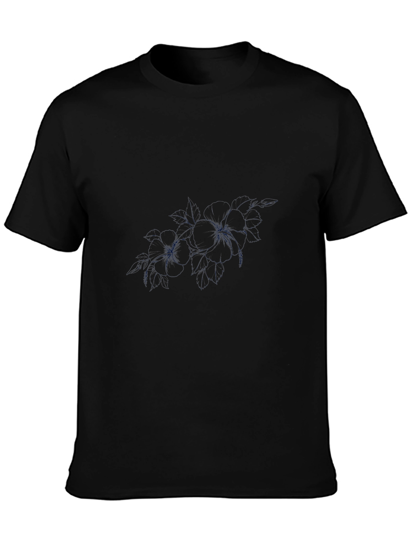 Mens Black Crew Neck T-Shirt
