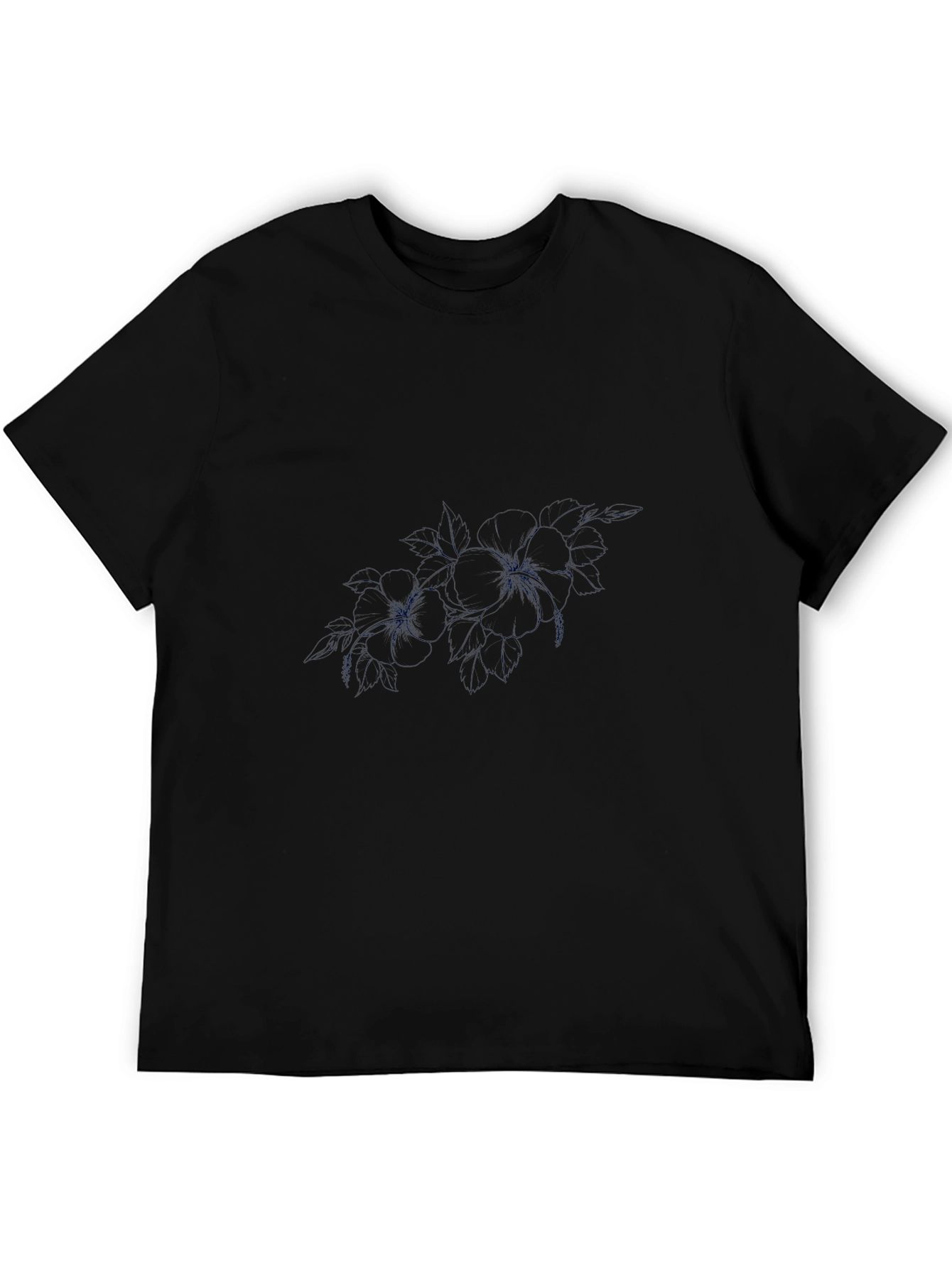 Mens Black Crew Neck T-Shirt