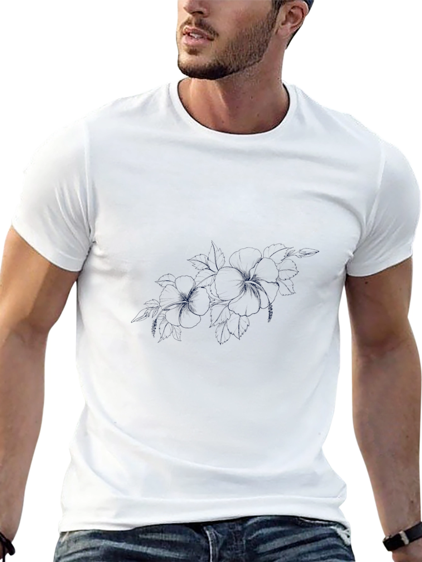 Mens Black Crew Neck T-Shirt