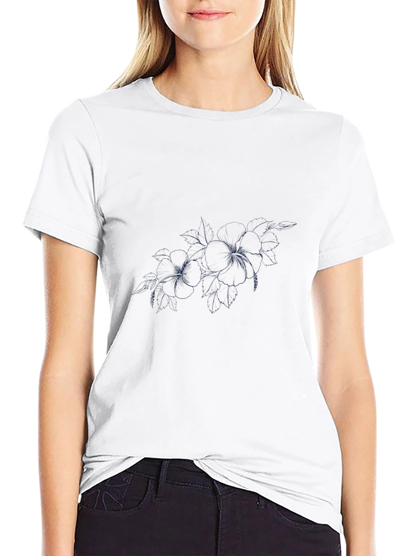 Mens Black Crew Neck T-Shirt