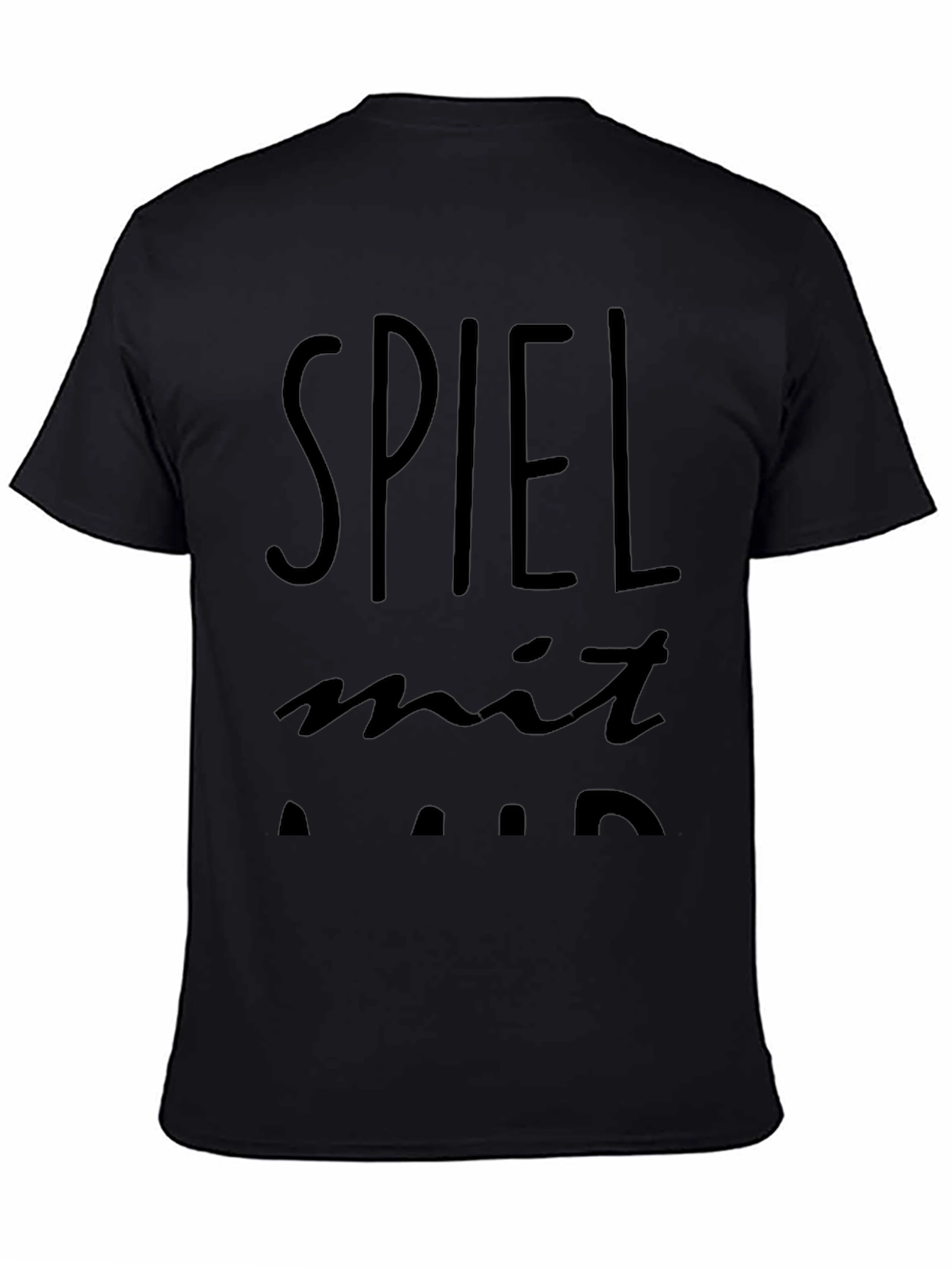 Spiel Mit Mir Black Graphic Tee