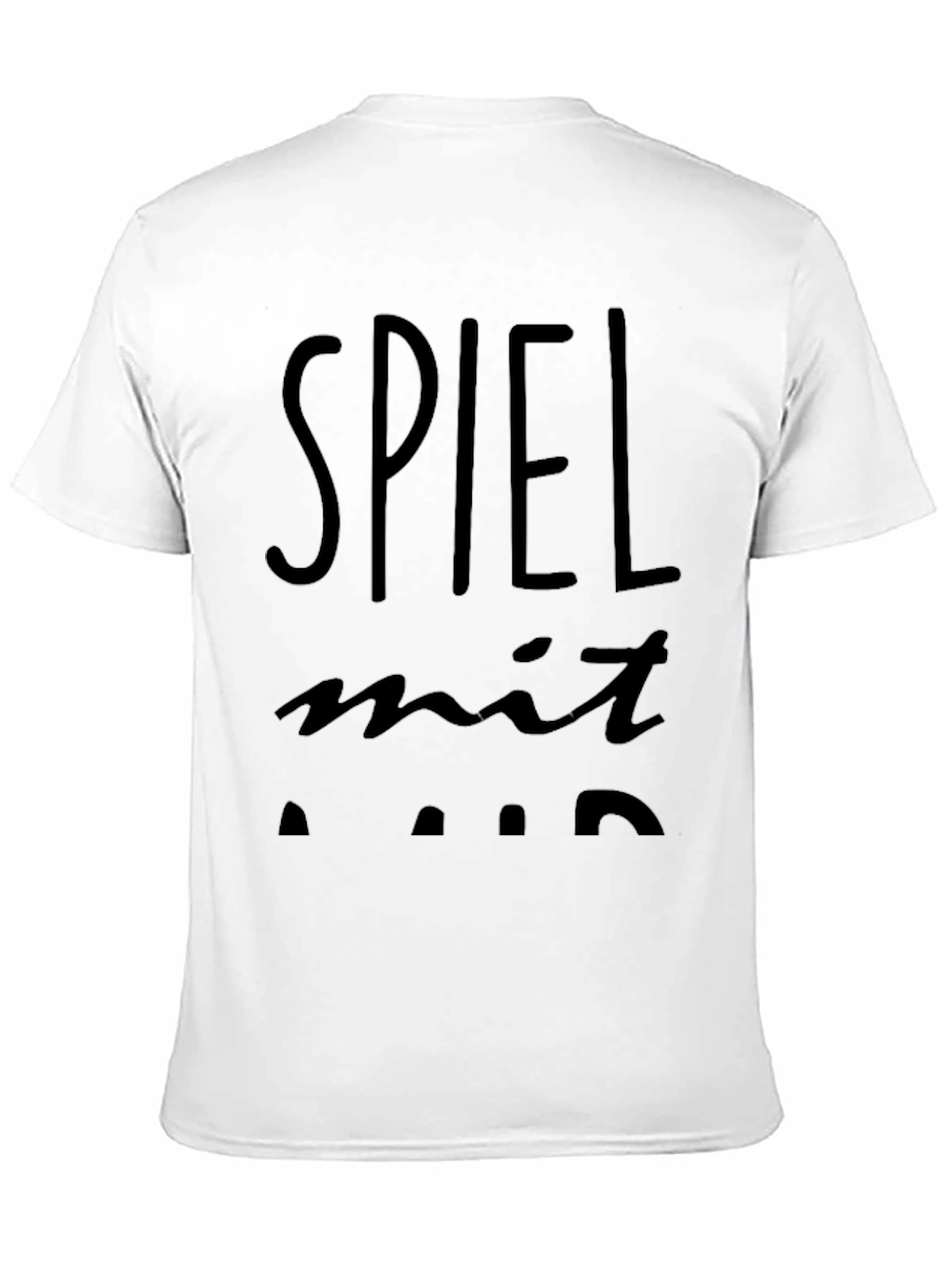 Spiel Mit Mir Black Graphic Tee