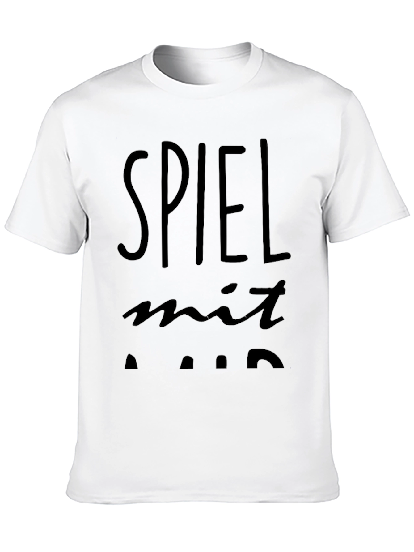 Spiel Mit Mir Black Graphic Tee