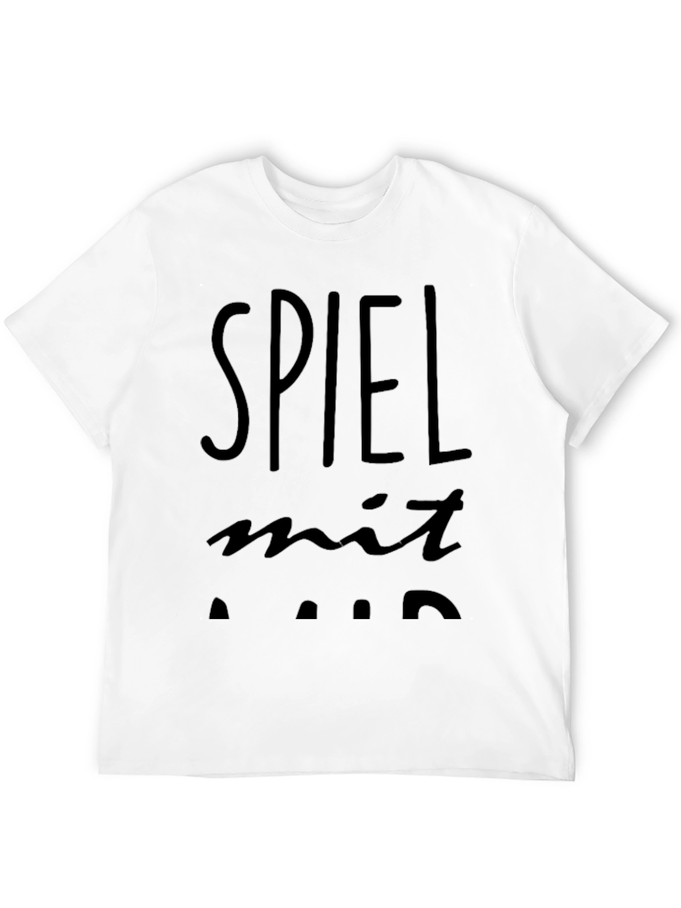 Spiel Mit Mir Black Graphic Tee