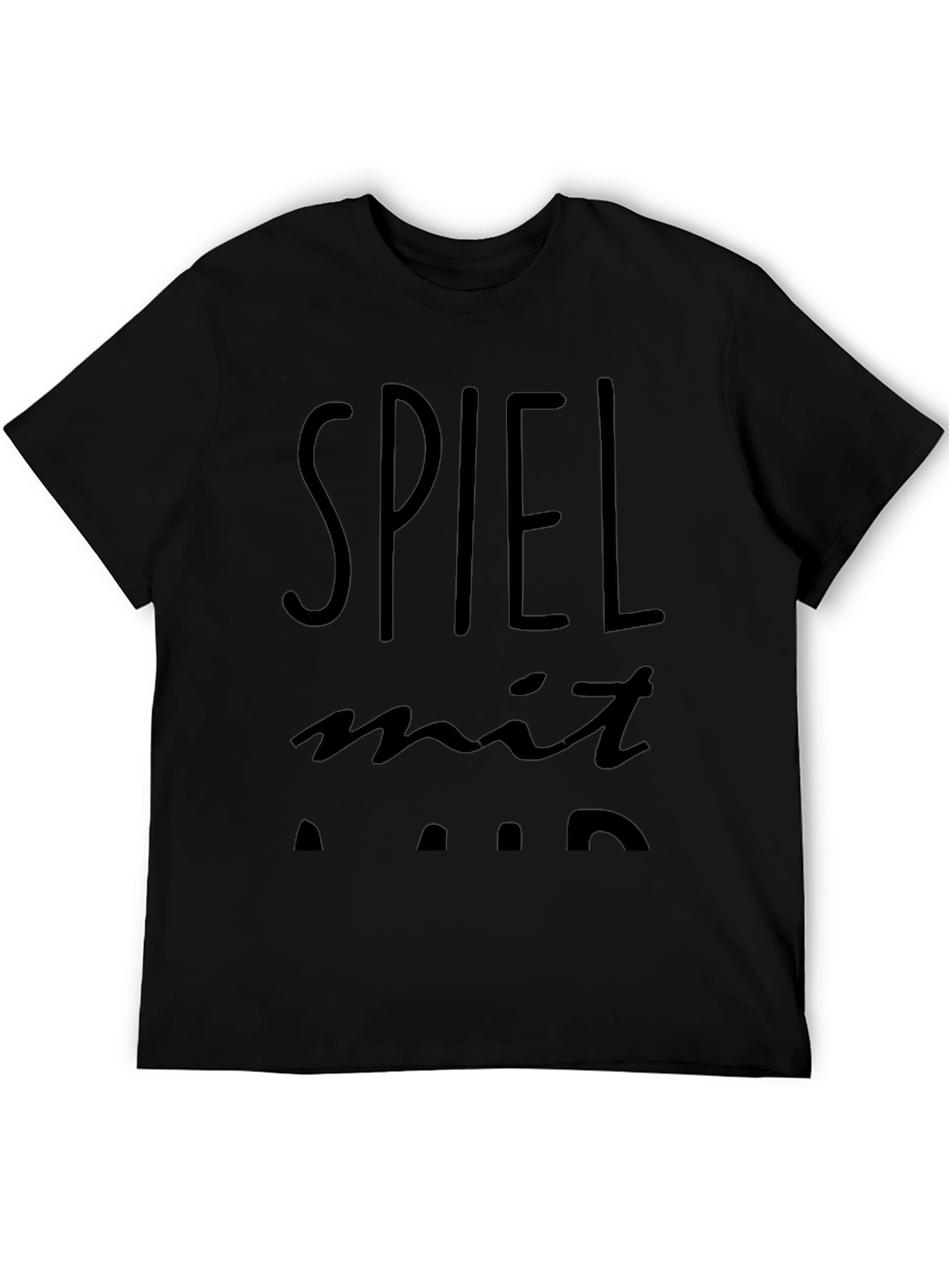 Spiel Mit Mir Black Graphic Tee