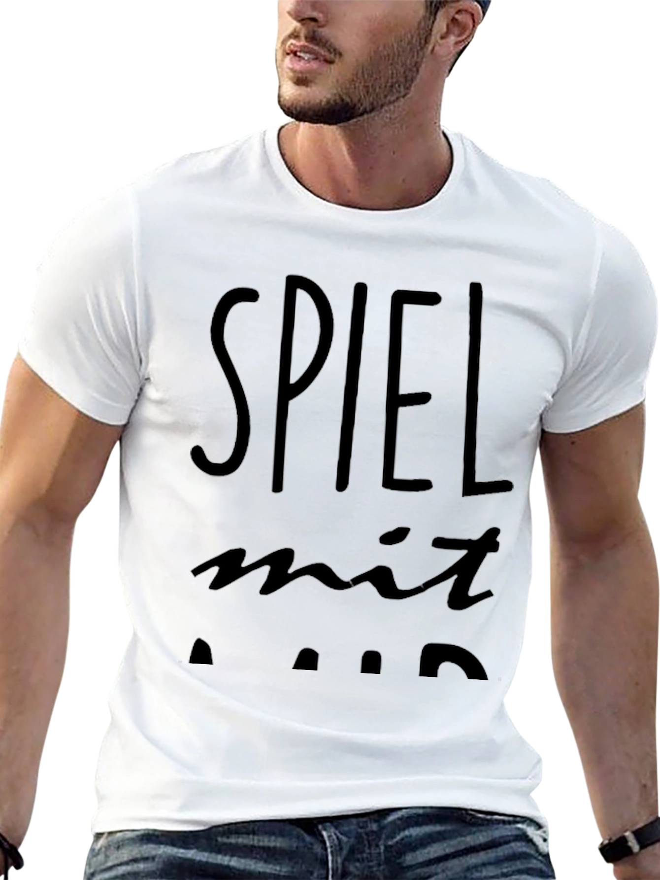 Spiel Mit Mir Black Graphic Tee