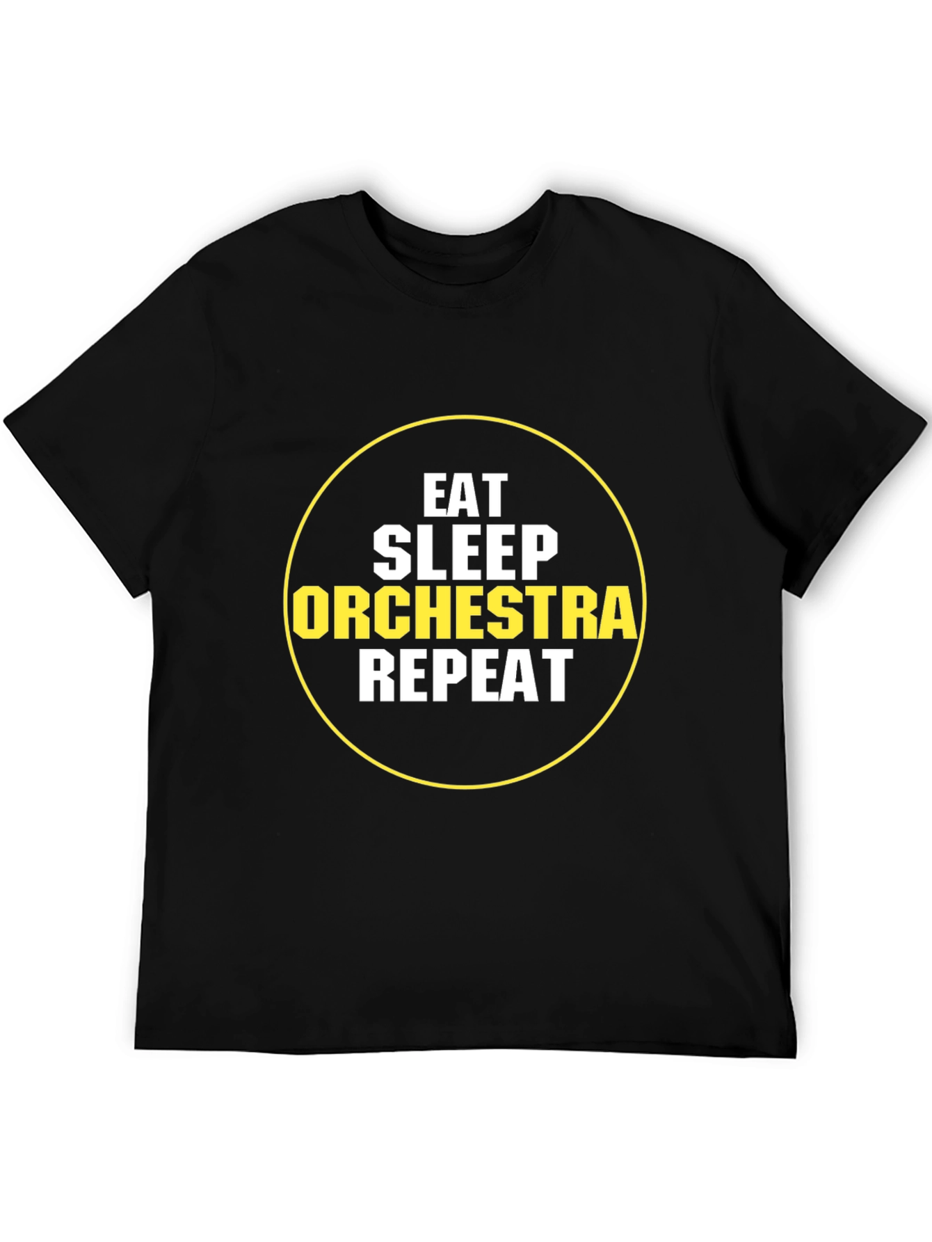 Eat Sleep Orchestra Repeat Black T-Shirt