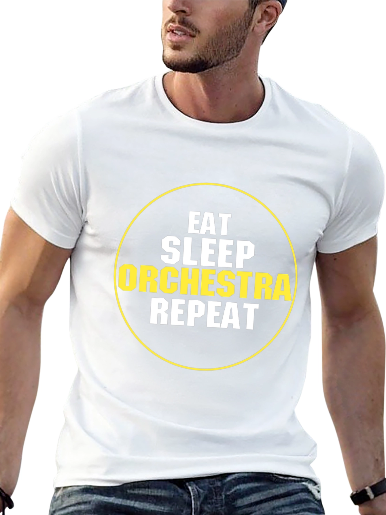 Eat Sleep Orchestra Repeat Black T-Shirt