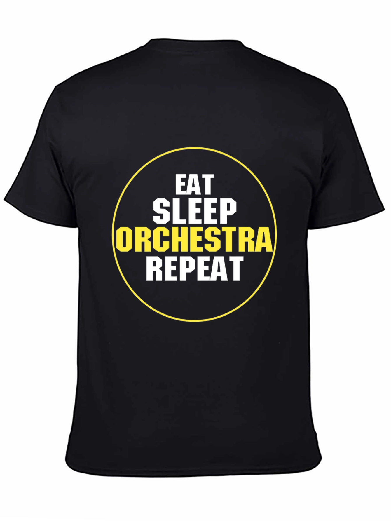 Eat Sleep Orchestra Repeat Black T-Shirt